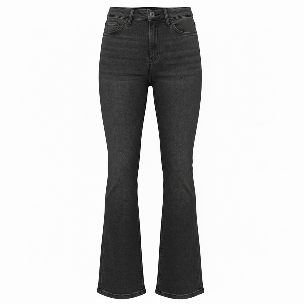 #137 Universal Thread Flare Jeans Sz. 6 Short Stretch w: 28" r: 11.5" I: 31"